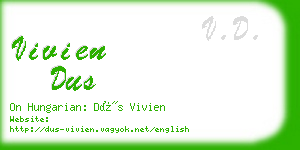 vivien dus business card